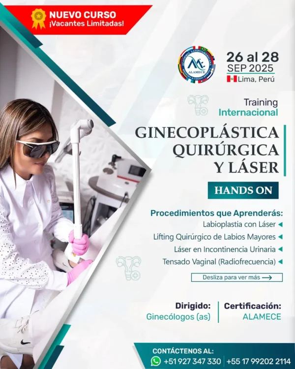 TRAINING INTERNACIONAL GINECOPLÁSTICA QUIRÚRGICA Y LÁSER HANDS ON