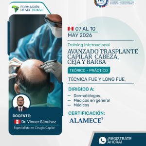 Training Internacional Avanzado Trasplante Capilar Cabeza, Ceja Y Barba