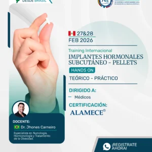 Training Internacional Implantes Hormonales Subcutáneo - Pellets